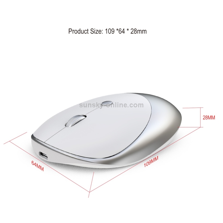 Mouse Verticale, Mouse Wireless Bluetooth Di 3 Modalità (Bluetooth  5.0/3.0+2.4G