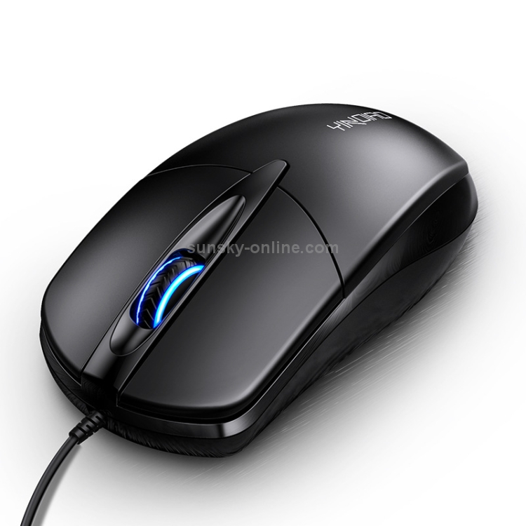 YINDIAO G2 1000DPI 3 teclas RGB Light Wired Business Mouse (Negro) - 1