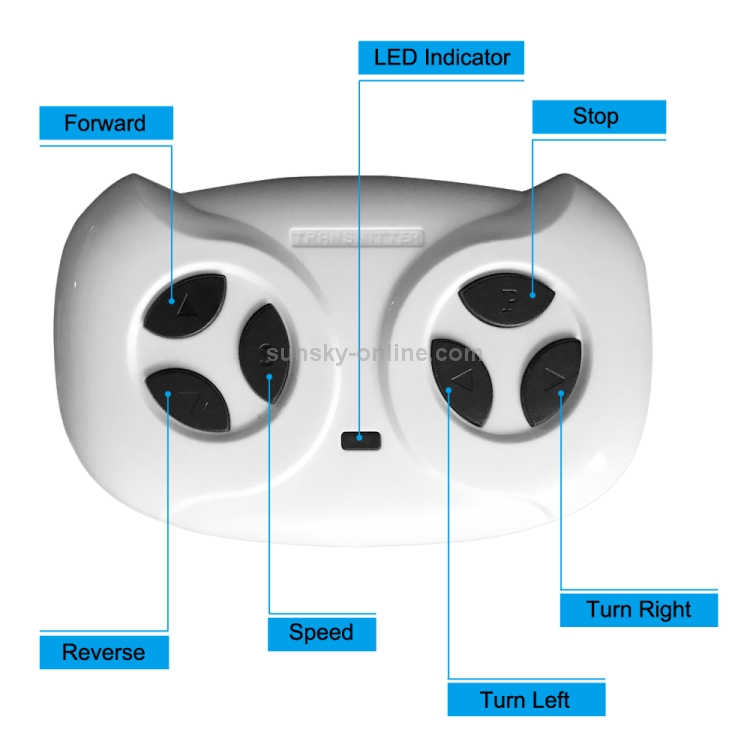 [US Warehouse] 12V 2.4GHz Kids Children LED Lights Remote Control Ride ...