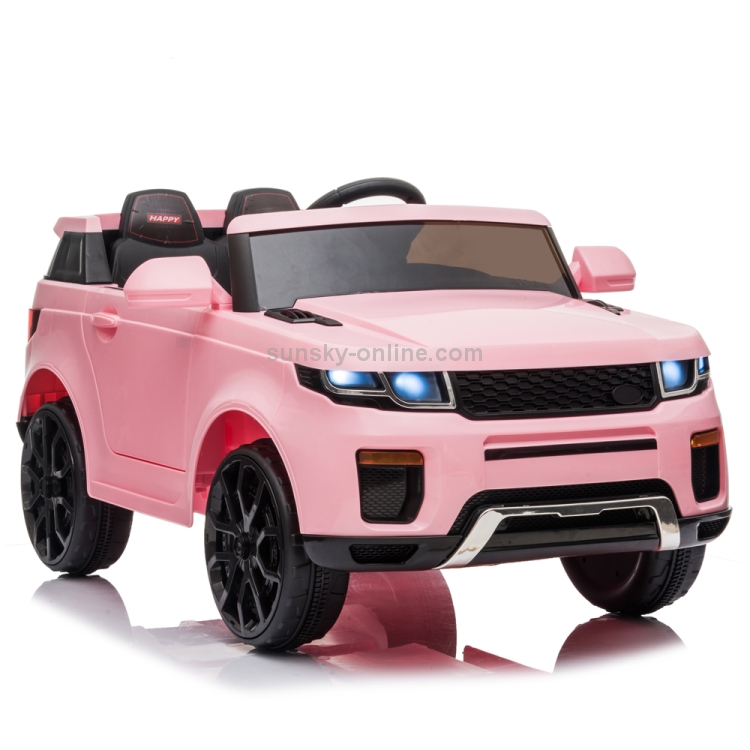 pink electric car with parental control