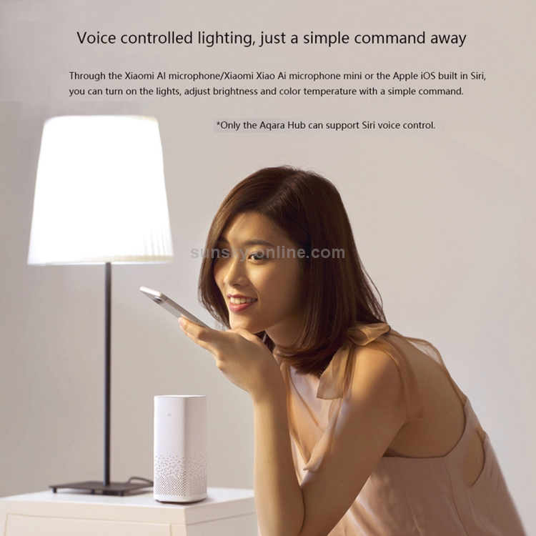 Bombilla LED original Xiaomi Youpin Aqara 9W E27 2700K-6500K 806LM, control  de la aplicación HomeKit (blanco)
