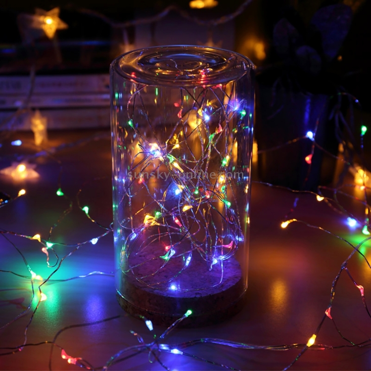 5M 50 LED Copper Wire Xmas Wedding Party String Fairy Light Lamp DC M3 