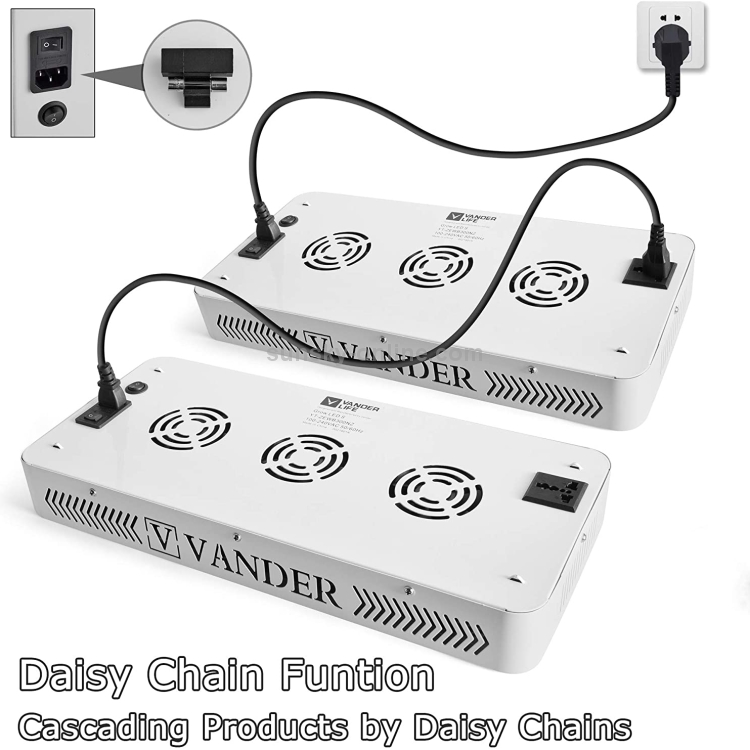 Vander 3000W Led Grow Light Double Switch for Indoor Plants Veg and Flower with UV&IR 