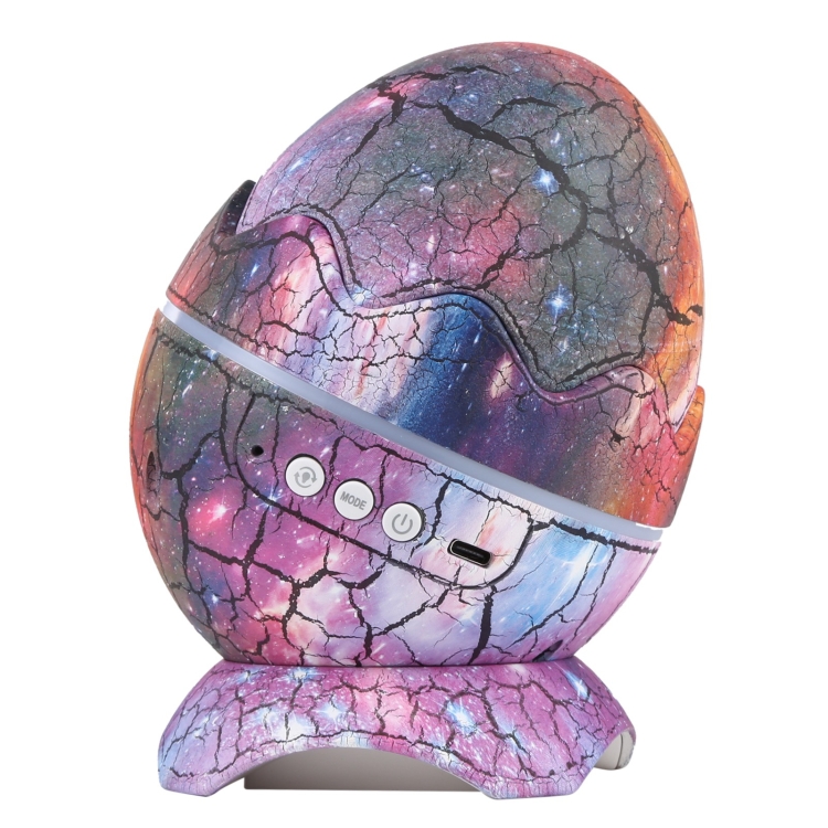 6W Cracked Egg-shaped Remote Control LED Starry Sky Projection Lamp - 1