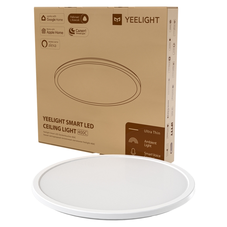 Yeelight 초박형 스마트 LED 천장 조명, 직경: 30cm