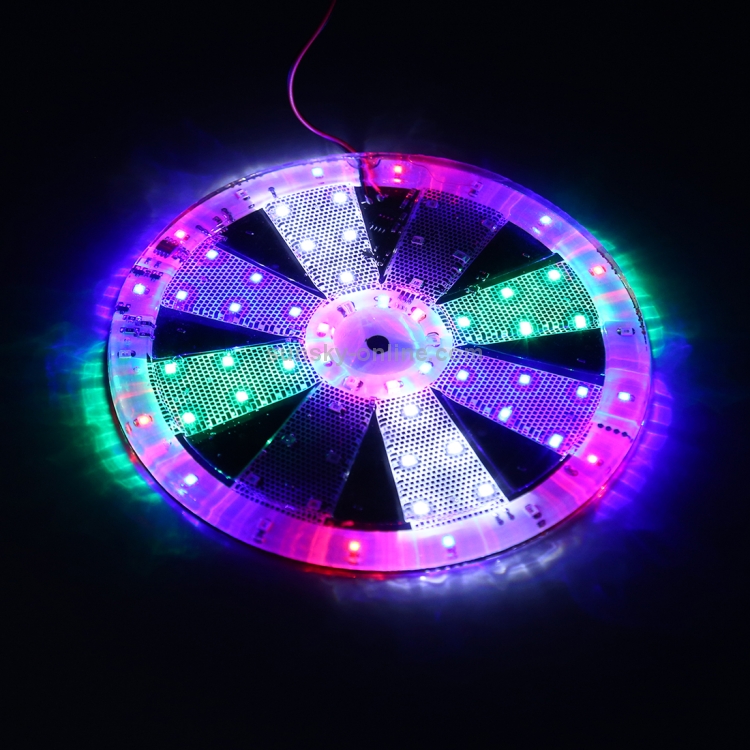 67 LED SMD 2835 Lampada per atmosfera flash con ruota antincendio a luce  RGB modificata per motocicletta, diametro: 15 cm, CC 12V