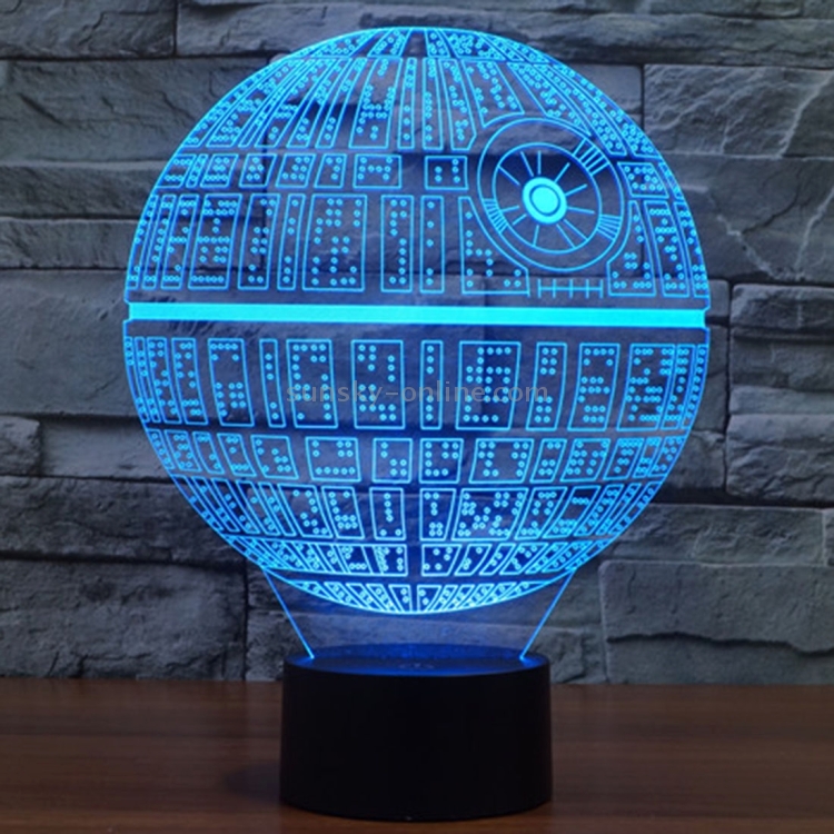 star wars death star 3d led light lamp