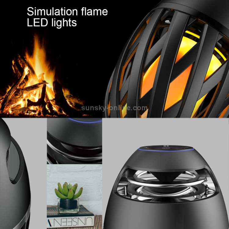 A1C 5W Bluetooth V4.2 USB Charging Portable Smart LED Flame Atmosphere Lamp Night Light with Stereo Sound Bluetooth Speaker, Effective Bluetooth Distance: 10m A1C 5W Bluetooth V4.2 USB Charging Portable Smart LED Flame Atmosphere Lamp Night Light with Stereo Sound Bluetooth Speaker, Effective Bluetooth Distance: 10m