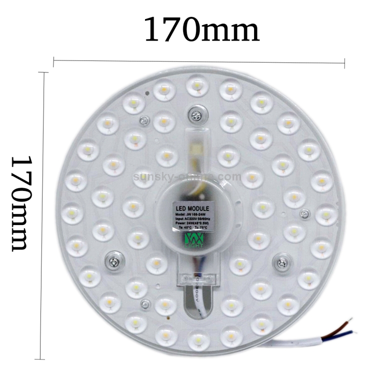 24W 48 LEDs SMD 2835 3000-6000K Cool White / Warm White / Natural White ...