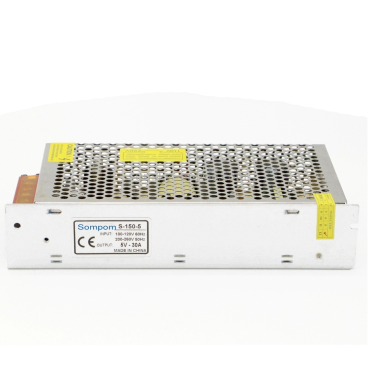 SOMPOM S-25-5 25W 5V 5A pilote de commutation LED bande lumineuse écran  d'affichage moniteur éclairage alimentation