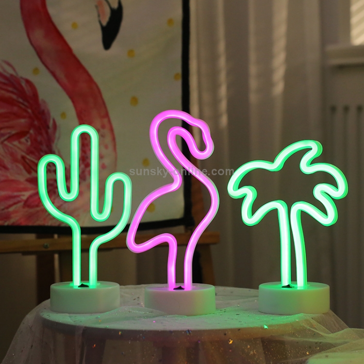 Coconut Tree Romantic Neon LED Holiday Light with Holder