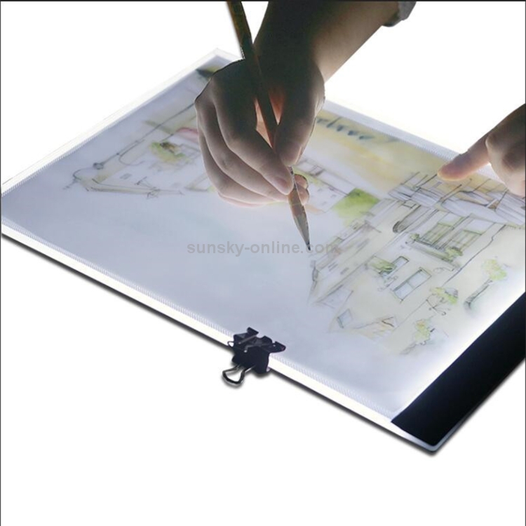 Ultrafino tamaño A4 portátil USB LED Artcraft Tracing Light Box Tablero de copia Control de brillo para artistas Dibujar Bocetos Animación y visualización de rayos X - 1