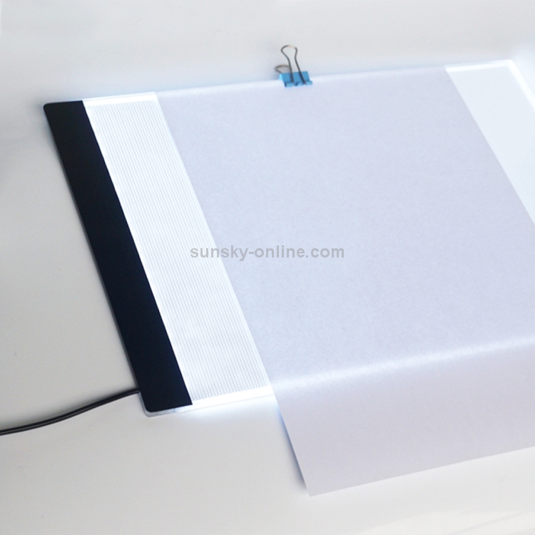 Ultrafino tamaño A4 portátil USB LED Artcraft Tracing Light Box Tablero de copia Control de brillo para artistas Dibujar Bocetos Animación y visualización de rayos X - 2