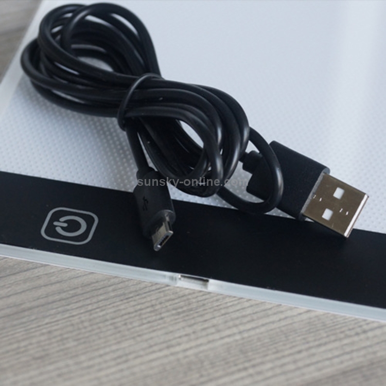 Ultrafino tamaño A4 portátil USB LED Artcraft Tracing Light Box Tablero de copia Control de brillo para artistas Dibujar Bocetos Animación y visualización de rayos X - 3