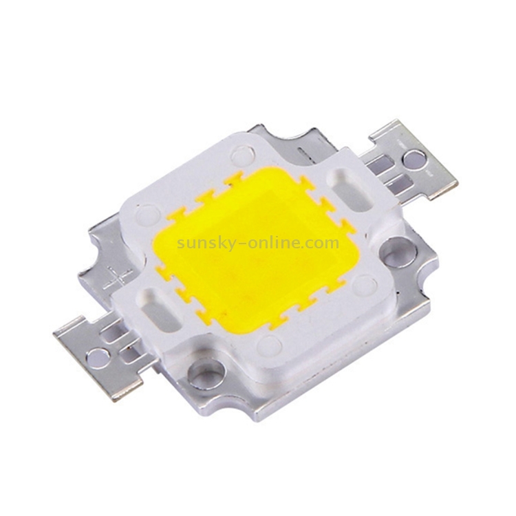 หลอดไฟ LED รวมพลังงานสูง 10W 850LM + ไดร์เวอร์ LED 27-34V (แสงสีขาว)