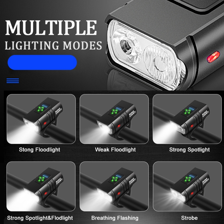 BK02 1000LM Micro USB Rechargeable Bicycle Light - 4