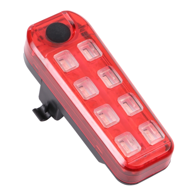 QZ-W007 8 x SMD Rechargeable Monochromatic Bicycle Safety Warning Tail Light(Red Light) - 1
