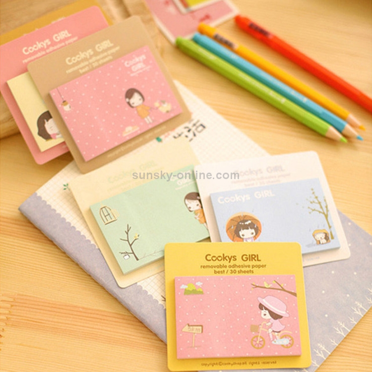 Random Booke Notes 8 Pack Sticky Notes Book Random Color Delivery