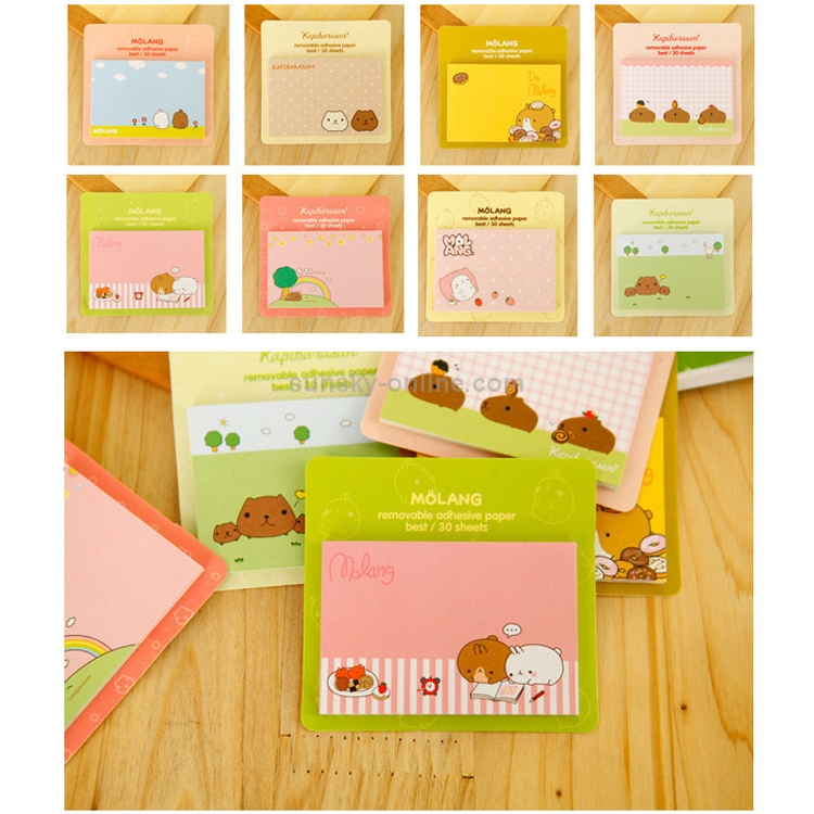 8 Pack Sticky Notes Book การจัดส่งสีแบบสุ่ม