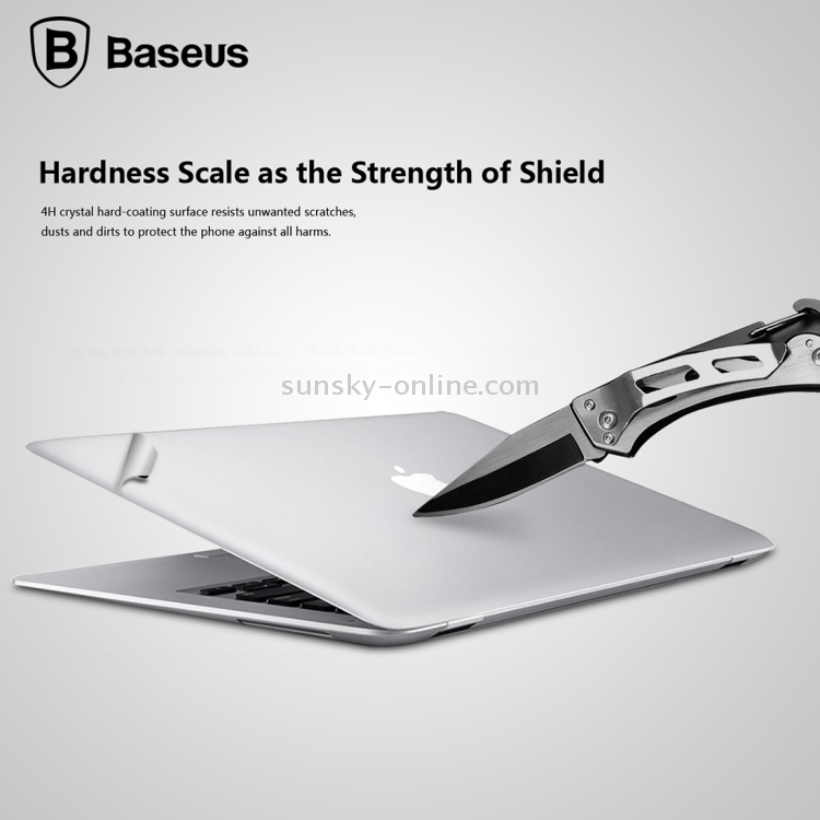 3 PCS Baseus for Macbook Air 11 inch 4H Surface Hardness Anti-scratch Screen Protector Packages Protective Film Cover Kit(1 x 3M Upper Film + 1 x 3M Lower Film + 1 x PET Whole Film)(Silver) 3 PCS Baseus for Macbook Air 11 inch 4H Surface Hardness Anti-scratch Screen Protector Packages Protective Film Cover Kit(1 x 3M Upper Film + 1 x 3M Lower Film + 1 x PET Whole Film)(Silver)