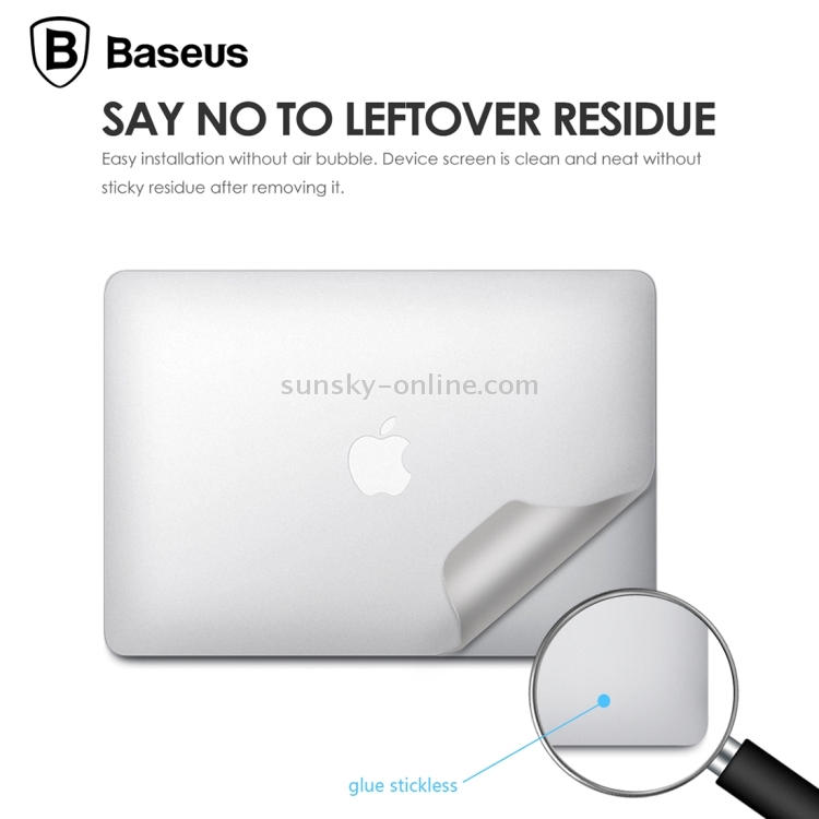 3 PCS Baseus for Macbook Pro Retina 13 inch 4H Surface Hardness Anti-scratch Screen Protector Packages Protective Film Cover Kit(1 x 3M Upper Film + 1 x 3M Lower Film + 1 x PET Whole Film)(Silver) 3 PCS Baseus for Macbook Pro Retina 13 inch 4H Surface Hardness Anti-scratch Screen Protector Packages Protective Film Cover Kit(1 x 3M Upper Film + 1 x 3M Lower Film + 1 x PET Whole Film)(Silver)