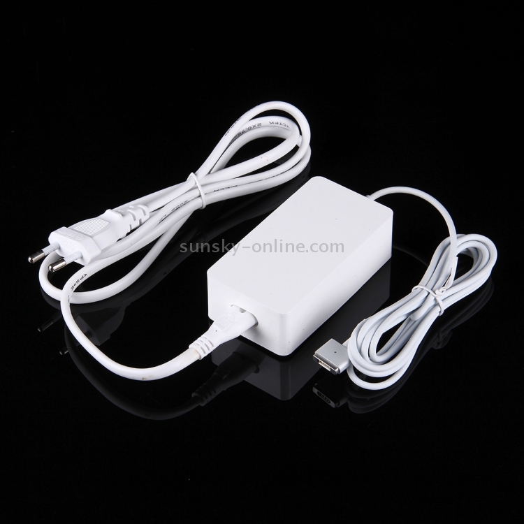 14.85V 3.05A 45W 5 Pin T Style MagSafe 2 + USB 2.0 Power Charger for Apple Macbook A1465 / A1436 / A1466 / ME665 / ME664, Length: 1.7m, EU Plug(White) 14.85V 3.05A 45W 5 Pin T Style MagSafe 2 + USB 2.0 Power Charger for Apple Macbook A1465 / A1436 / A1466 / ME665 / ME664, Length: 1.7m, EU Plug(White)