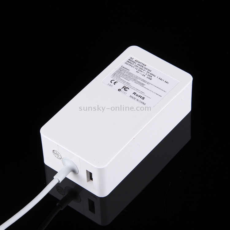 14.85V 3.05A 45W 5 Pin T Style MagSafe 2 + USB 2.0 Power Charger for Apple Macbook A1465 / A1436 / A1466 / ME665 / ME664, Length: 1.7m, EU Plug(White) 14.85V 3.05A 45W 5 Pin T Style MagSafe 2 + USB 2.0 Power Charger for Apple Macbook A1465 / A1436 / A1466 / ME665 / ME664, Length: 1.7m, EU Plug(White)