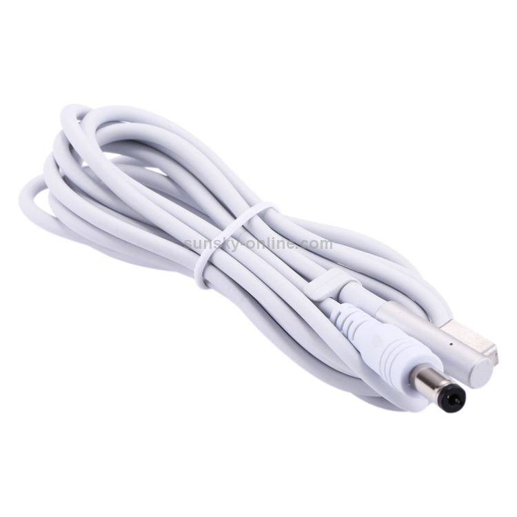 1.6m 5 Pin L-tip MagSafe 1 Male to 5.5 x 2.1mm Male Power Adapter Cable for Laptop Notebook