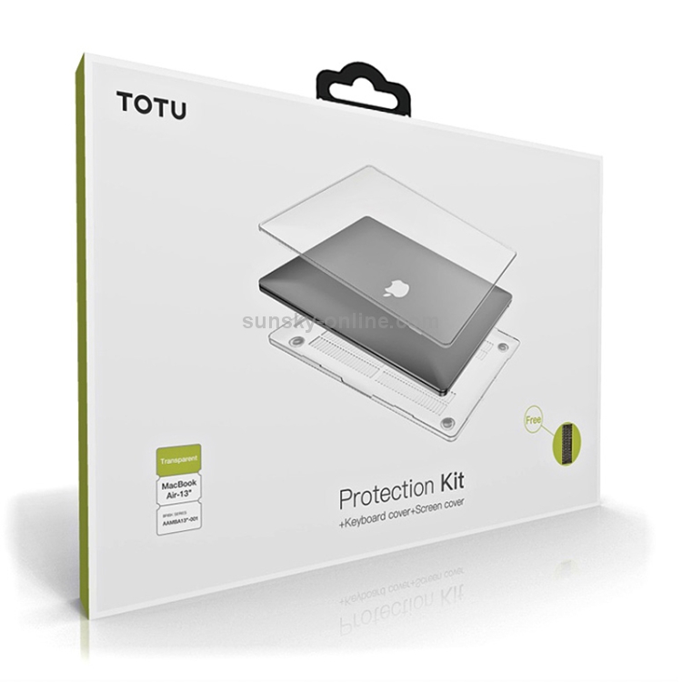 TOTUDESIGN Brisk Series ABMacBook Air 01 / 13 2 in 1 PC Buckle Integrated Molding Transparent Protective Case + Silicone Keyboard Film Set for MacBook Air 13.3 inch TOTUDESIGN Brisk Series ABMacBook Air 01 / 13 2 in 1 PC Buckle Integrated Molding Transparent Protective Case + Silicone Keyboard Film Set for MacBook Air 13.3 inch