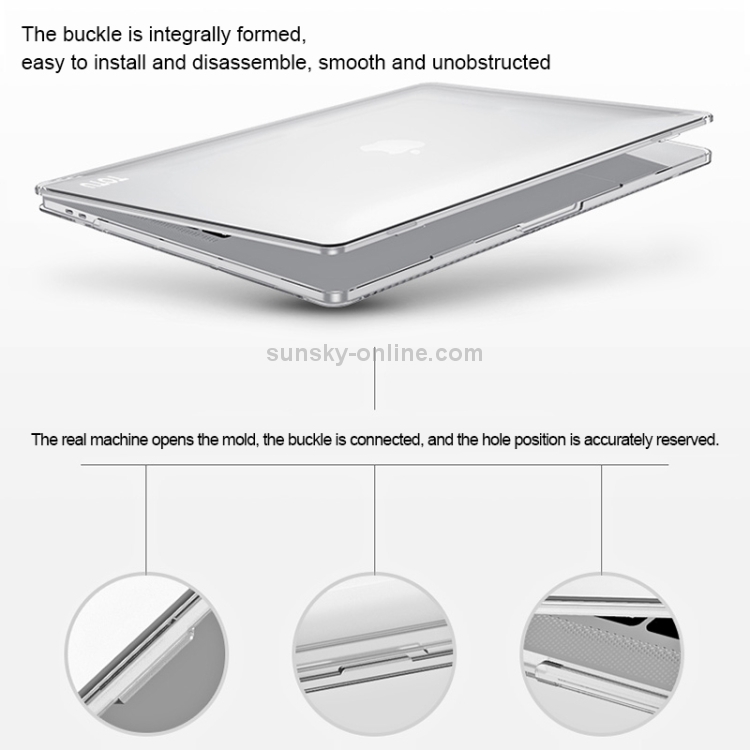 TOTUDESIGN Brisk Series ABMacBook Air 01 / 13 2 in 1 PC Buckle Integrated Molding Transparent Protective Case + Silicone Keyboard Film Set for MacBook Air 13.3 inch TOTUDESIGN Brisk Series ABMacBook Air 01 / 13 2 in 1 PC Buckle Integrated Molding Transparent Protective Case + Silicone Keyboard Film Set for MacBook Air 13.3 inch