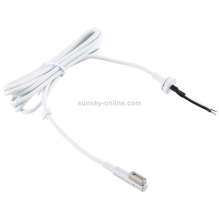 45W 60W 85W Adaptador de corriente Cargador Cable magnético con punta en L para Apple Macbook (Blanco) - 1