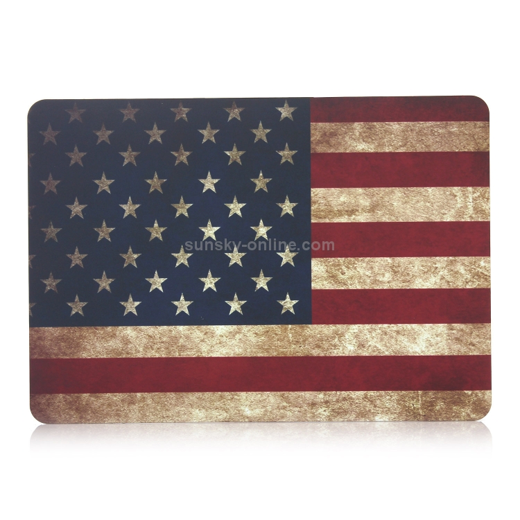 For MacBook Air 13.3 inch A1932 2018 / A2179 American Flag Laptop Water Stick Style Protective Case (2020)