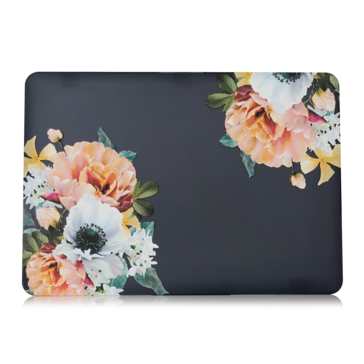 Black Flower Laptop Water Stick Style Protective Case for MacBook Air 13.3 inch A1932 (2018) / A2179 (2020) Black Flower Laptop Water Stick Style Protective Case for MacBook Air 13.3 inch A1932 (2018) / A2179 (2020)