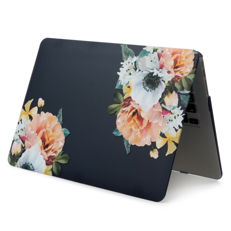Black Flower Laptop Water Stick Style Protective Case for MacBook Air 13.3 inch A1932 (2018) / A2179 (2020) Black Flower Laptop Water Stick Style Protective Case for MacBook Air 13.3 inch A1932 (2018) / A2179 (2020)