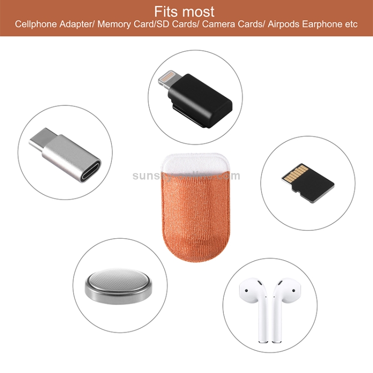 V4W52 Pastable Flannel Small Articles Portable Storage Protection Bag for Apple Pencil 1 Adapter (Orange) V4W52 Pastable Flannel Small Articles Portable Storage Protection Bag for Apple Pencil 1 Adapter (Orange)