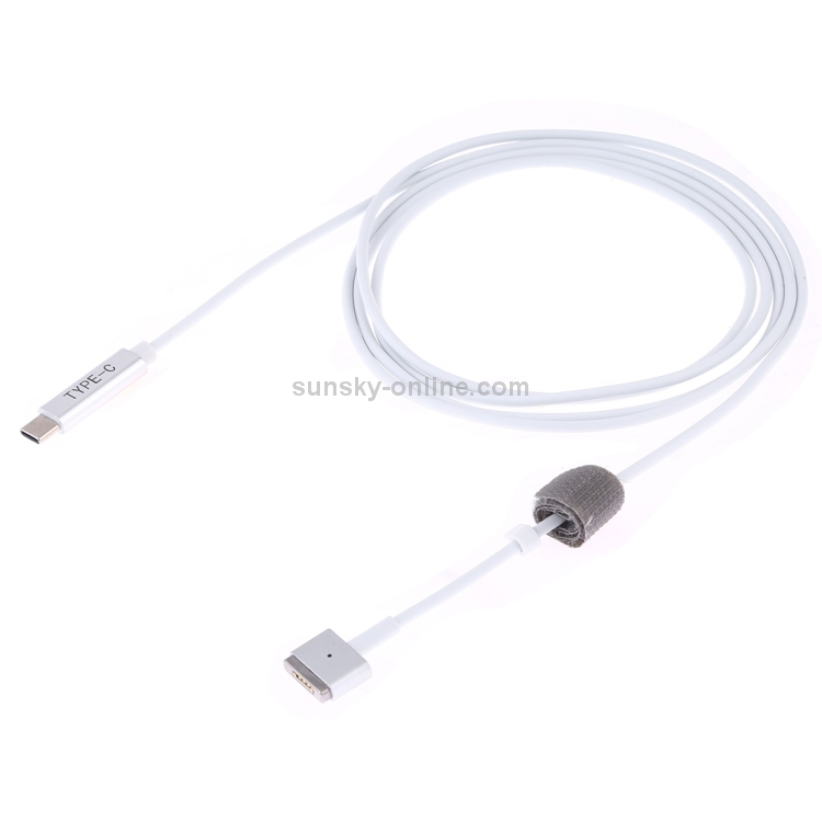 45W / 60W / 65W 5 Pin MagSafe 2 (T-Shaped) to USB-C / Type-C PD Charging Cable(White) 45W / 60W / 65W 5 Pin MagSafe 2 (T-Shaped) to USB-C / Type-C PD Charging Cable(White)