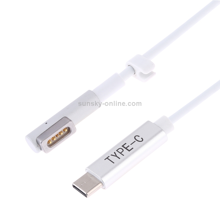 45W / 60W / 65W 5 Pin MagSafe 1 (L-Shaped) to USB-C / Type-C PD Charging Cable (White) 45W / 60W / 65W 5 Pin MagSafe 1 (L-Shaped) to USB-C / Type-C PD Charging Cable (White)