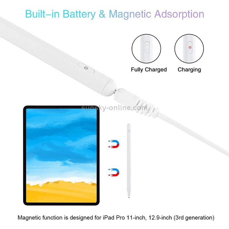 P3 For iPad Tablet PC Anti-mistouch Active Capacitive Pen Stylus Pen(Black) P3 For iPad Tablet PC Anti-mistouch Active Capacitive Pen Stylus Pen(Black)