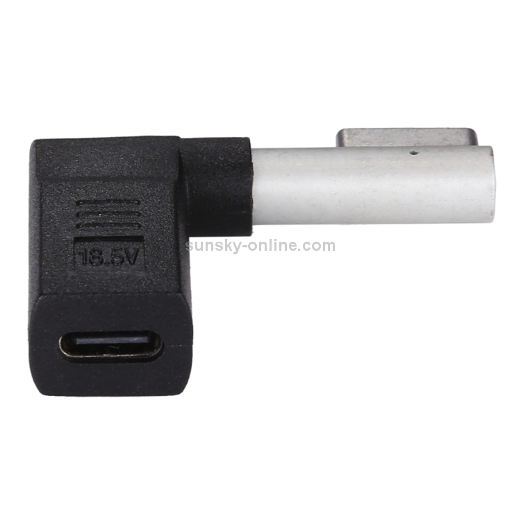 USB-C / Type-C Female to 5 Pin MagSafe 1 (L-Shaped) Male Charge Adapter (Black) USB-C / Type-C Female to 5 Pin MagSafe 1 (L-Shaped) Male Charge Adapter (Black)