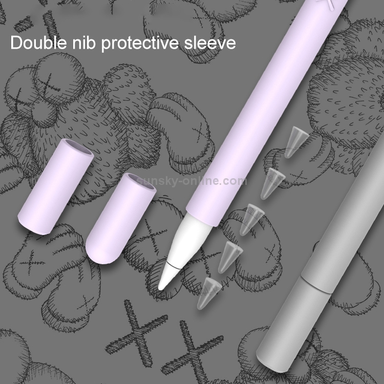LOVE MEI For Apple Pencil 2 Middle Finger Shape Stylus Pen Silicone Protective Case Cover (Purple) LOVE MEI For Apple Pencil 2 Middle Finger Shape Stylus Pen Silicone Protective Case Cover (Purple)