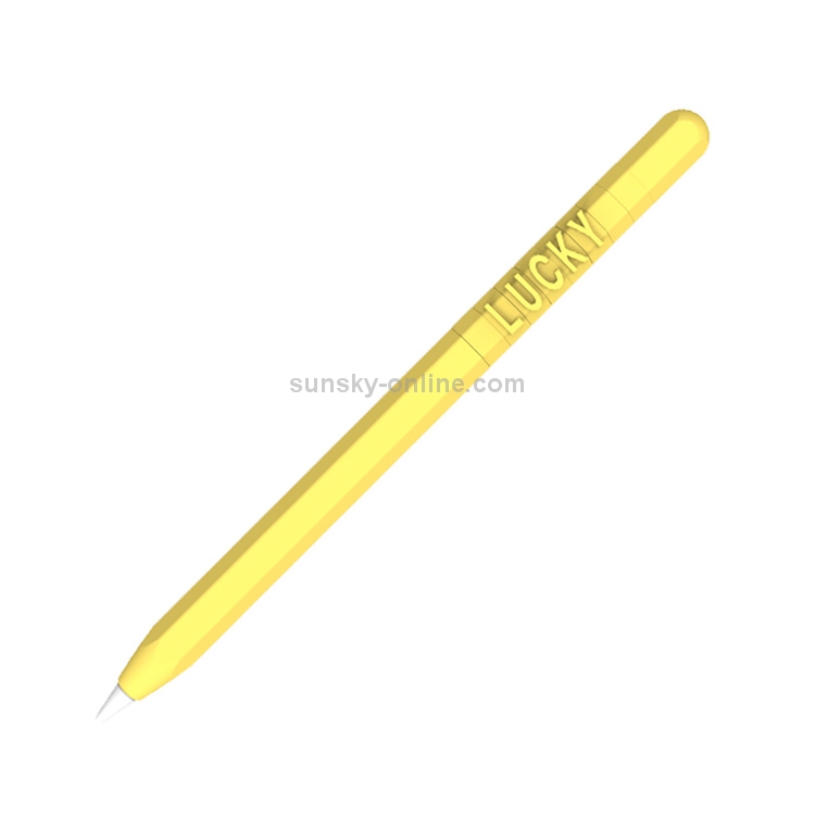 LOVE MEI For Apple Pencil 2 Number Letter Design Stylus Pen Silicone Protective Case Cover (Yellow) LOVE MEI For Apple Pencil 2 Number Letter Design Stylus Pen Silicone Protective Case Cover (Yellow)