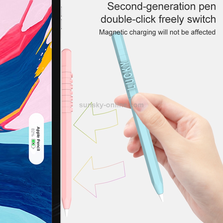 LOVE MEI For Apple Pencil 2 Number Letter Design Stylus Pen Silicone Protective Case Cover (Yellow) LOVE MEI For Apple Pencil 2 Number Letter Design Stylus Pen Silicone Protective Case Cover (Yellow)