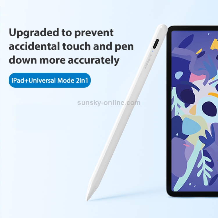 MOMAX TP3 One Link Anti-mistouch Anti-bacterial Active Capacitive Stylus for iPad Special / Universal, with Magnetic Suction MOMAX TP3 One Link Anti-mistouch Anti-bacterial Active Capacitive Stylus for iPad Special / Universal, with Magnetic Suction