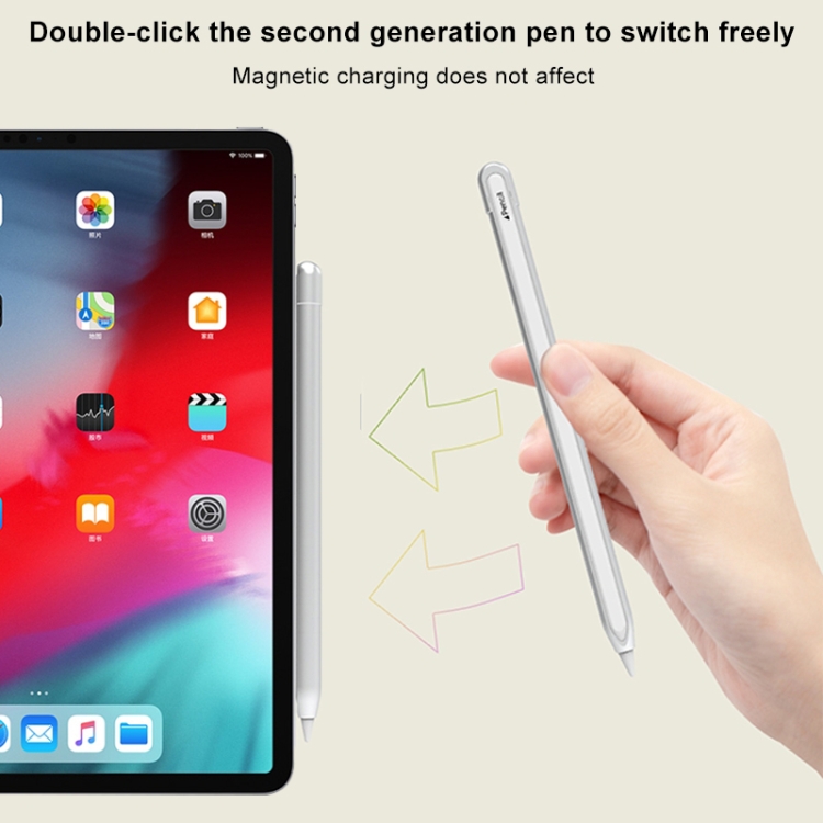 Metal Matte Non-slip Stylus Pen Protective Case for Apple Pencil 2 (Black) Metal Matte Non-slip Stylus Pen Protective Case for Apple Pencil 2 (Black)