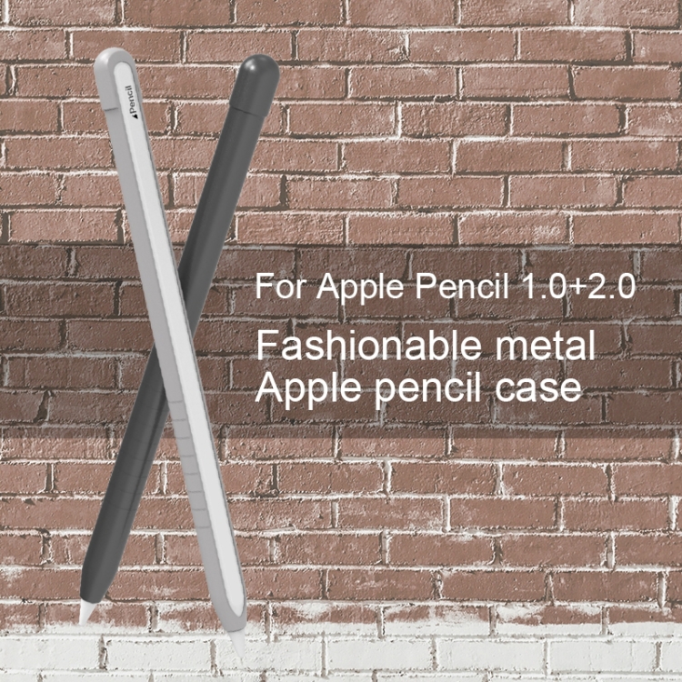 Metal Matte Non-slip Stylus Pen Protective Case for Apple Pencil 2 (Black) Metal Matte Non-slip Stylus Pen Protective Case for Apple Pencil 2 (Black)