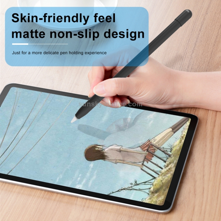 Metal Matte Non-slip Stylus Pen Protective Case for Apple Pencil 2 (Black) Metal Matte Non-slip Stylus Pen Protective Case for Apple Pencil 2 (Black)