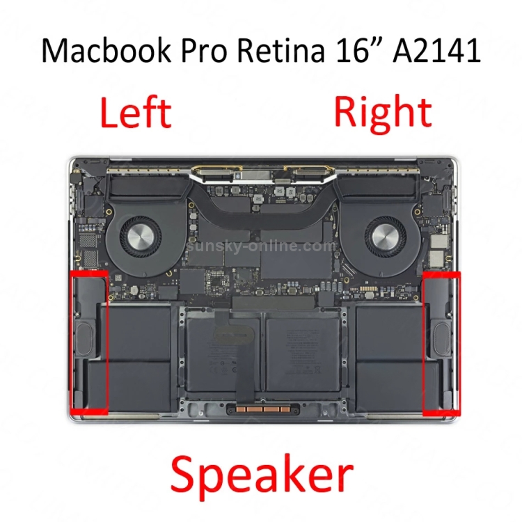 1 par Altavoz Ringer Buzzer EMC 3347 para MacBook Pro Retina 16 pulgadas A2141 (2019-2020) - 3