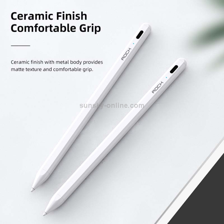 ROCK B02 Pro Active Magnetic Capacitive Stylus Pen (White) ROCK B02 Pro Active Magnetic Capacitive Stylus Pen (White)