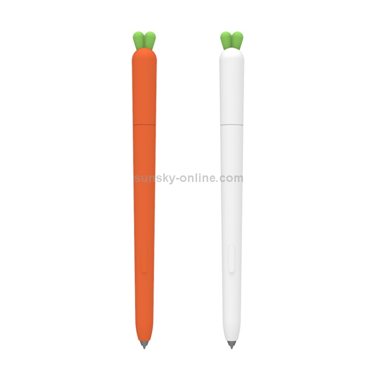 Cubierta protectora de silicona líquida de zanahoria linda para la pluma de Samsung Galaxy S (Orange) - B1