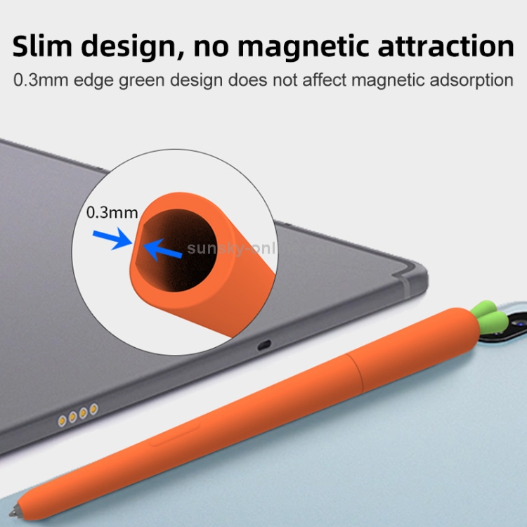 Cubierta protectora de silicona líquida de zanahoria linda para la pluma de Samsung Galaxy S (Orange) - B3